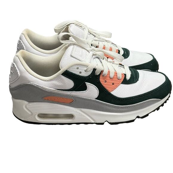 Nike Shoes - Nike Air Max 90 Custom Colors Green and Coral EUC